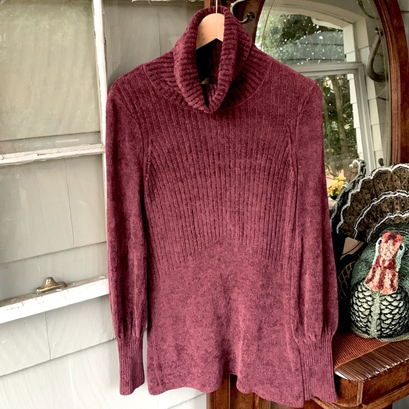 Free People Chenille New Moon Sweater Tunic Minidress - Picture 2 of 8